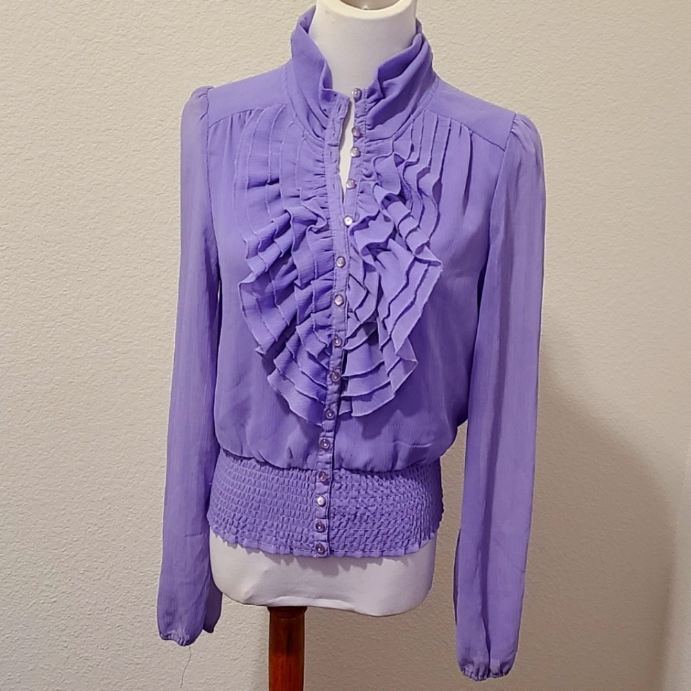 Silk Manifesto Ruffled Top